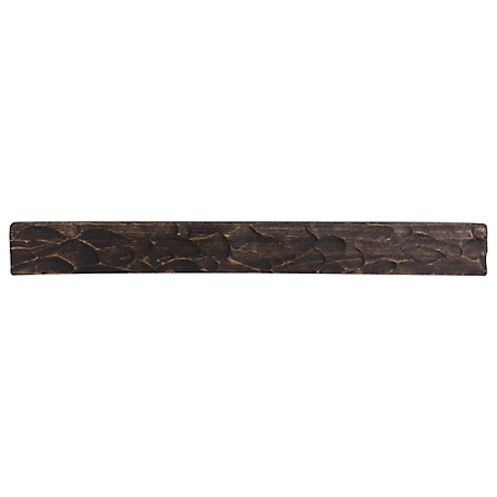 Dogberry Collections Rough Hewn Fireplace Shelf Mantel, Dark Chocolate, 36 in. x 6.25 in., Hewn