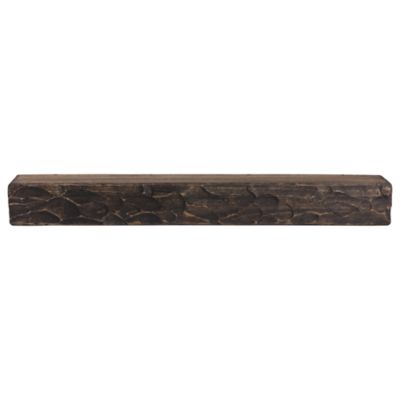 Image showing  36 in. x 6.25 in. Rough Hewn Fireplace Shelf Mantel, Dark Chocolate