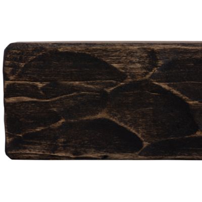 Image showing  36 in. x 6.25 in. Rough Hewn Fireplace Shelf Mantel, Dark Chocolate
