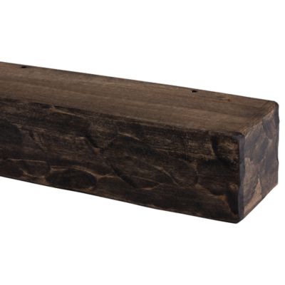 Image showing  36 in. x 6.25 in. Rough Hewn Fireplace Shelf Mantel, Dark Chocolate