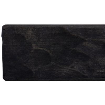 Image showing  36 in. x 6.25 in. Rough Hewn Fireplace Shelf Mantel, Midnight Black