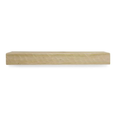 Dogberry Collections Rough Hewn Fireplace Shelf Mantel, Unfinished, 36 in. x 6.25 in., Hewn