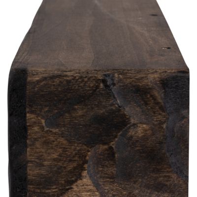 Image showing  48 in. x 9 in. Rough Hewn Fireplace Shelf Mantel, Dark Chocolate