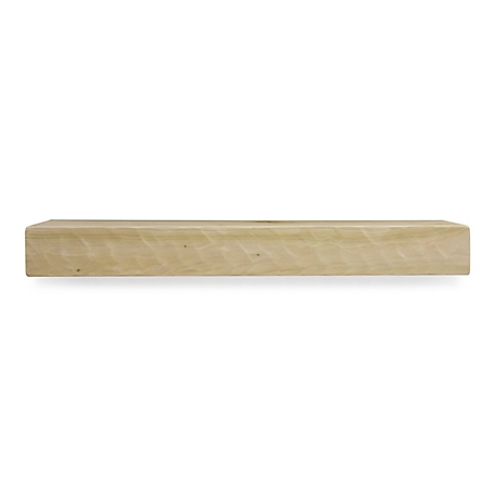 Dogberry Collections Rough Hewn Fireplace Shelf Mantel, Unfinished, 48 in. x 9 in., Hewn
