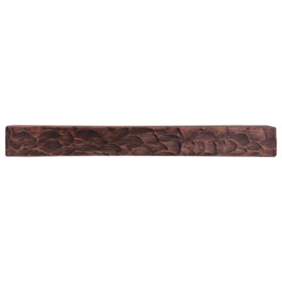 Dogberry Collections Rough Hewn Fireplace Shelf Mantel, Mahogany, 48 in. x 6.25 in., Hewn