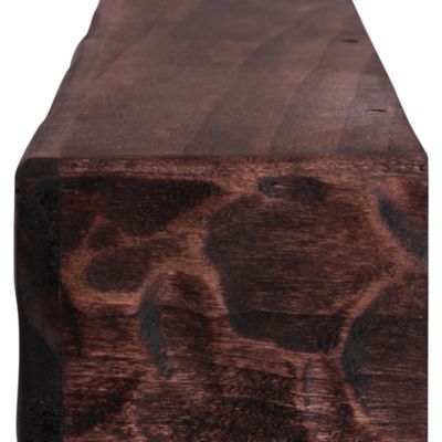Image showing 5 th Dogberry Collections 48 in. x 6.25 in. Rough Hewn Fireplace Shelf Mantel, Mahogany