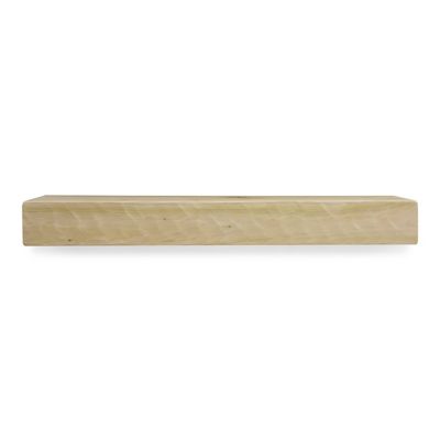 Dogberry Collections Rough Hewn Fireplace Shelf Mantel, Unfinished, 48 in. x 6.25 in., Hewn