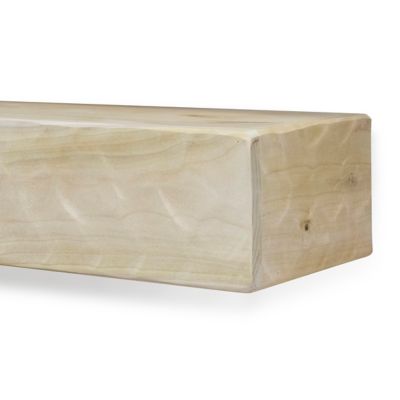Image showing  Rough Hewn Fireplace Shelf Mantel, Unfinished, 48 in. x 6.25 in., Hewn