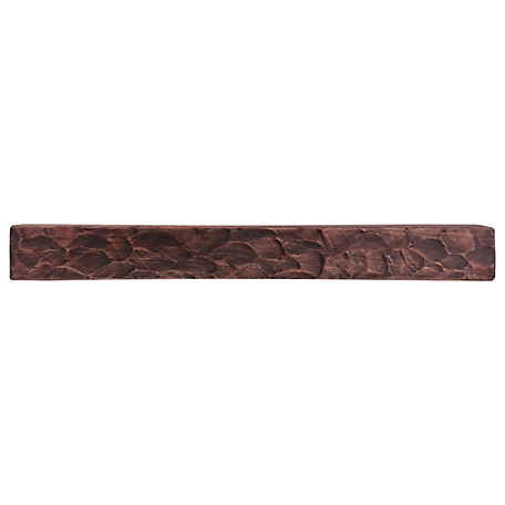 Dogberry Collections Rough Hewn Fireplace Shelf Mantel, Mahogany, 60 in. x 9 in., Hewn