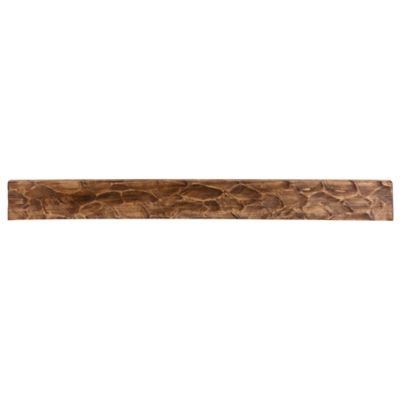 Dogberry Collections 72 in. Rough Hewn Fireplace Shelf Mantel, Aged Oak, 72 in. x 9 in., Hewn