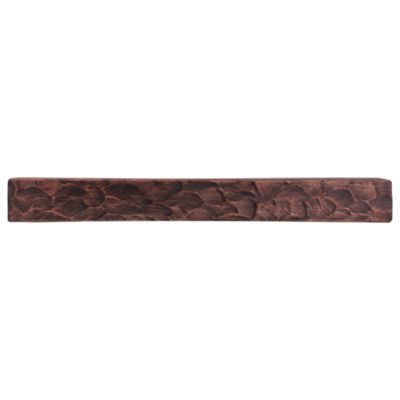Dogberry Collections Rough Hewn Fireplace Shelf Mantel, Mahogany, 72 in. x 6.25 in., Hewn