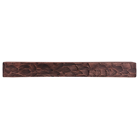 Dogberry Collections Rough Hewn Fireplace Shelf Mantel, Mahogany, 72 in. x 6.25 in., Hewn