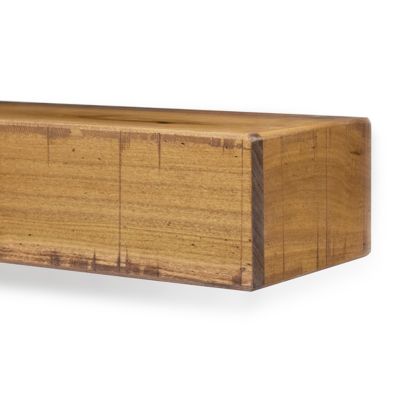 Image showing  36 in. x 6.25 in. Rustic Fireplace Shelf Mantel, Aged Oak