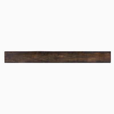 Dogberry Collections Rustic Fireplace Shelf Mantel, Dark Chocolate, 36 in. x 6.25 in., Rustic