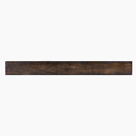 Dogberry Collections Rustic Fireplace Shelf Mantel, Dark Chocolate, 48 in. x 9 in., Rustic