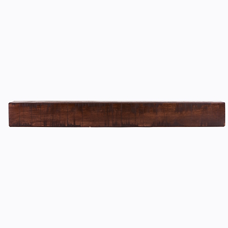 Dogberry Collections Rustic Fireplace Shelf Mantel, Mahogany, 48 in. x 6.25 in., Rustic