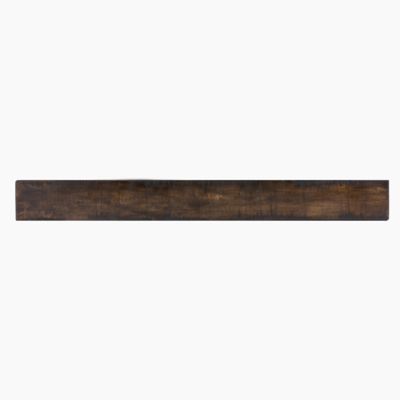 Dogberry Collections 60 in. x 9 in. Rustic Fireplace Shelf Mantel, Dark Chocolate