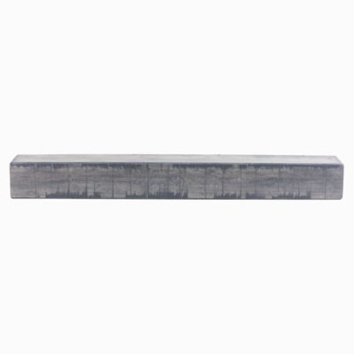 Image showing  60 in. x 9 in. Rustic Fireplace Shelf Mantel, Ash Gray