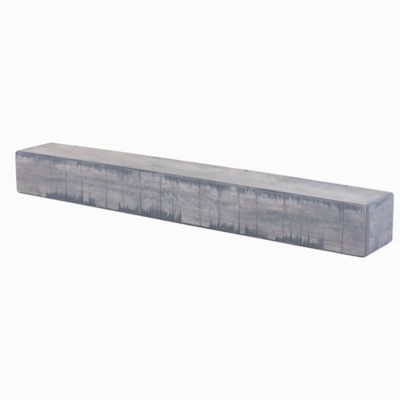 Image showing  60 in. x 9 in. Rustic Fireplace Shelf Mantel, Ash Gray
