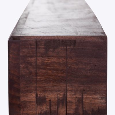 Image showing  60 in. x 9 in. Rustic Fireplace Shelf Mantel, Mahogany