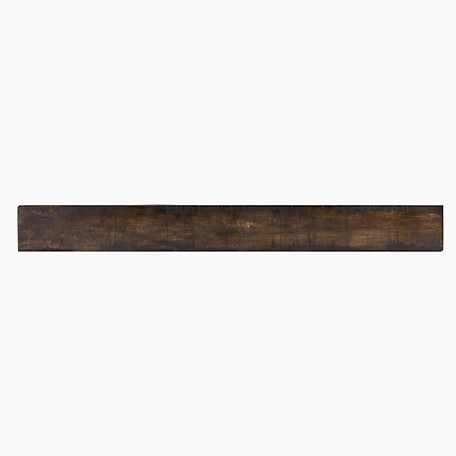 Dogberry Collections Rustic Fireplace Shelf Mantel, Dark Chocolate, 60 in. x 6.25 in., Rustic