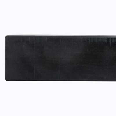 Image showing  60 in. x 6.25 in. Rustic Fireplace Shelf Mantel, Midnight Black