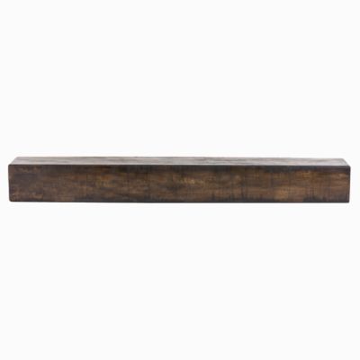 Image showing  72 in. x 9 in. Rustic Fireplace Shelf Mantel, Dark Chocolate