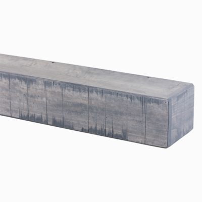 Image showing  72 in. x 9 in. Rustic Fireplace Shelf Mantel, Ash Gray