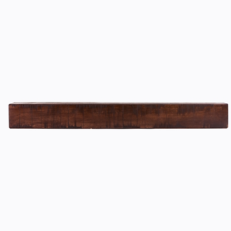 Dogberry Collections Rustic Fireplace Shelf Mantel, Mahogany, 72 in. x 9 in., Rustic