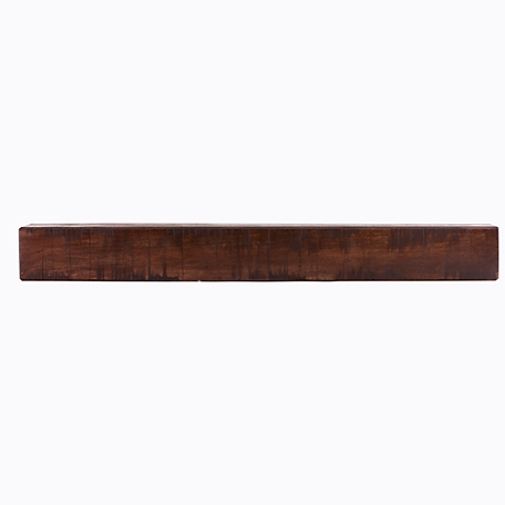Dogberry Collections Rustic Fireplace Shelf Mantel, Mahogany, 72 in. x 9 in., Rustic