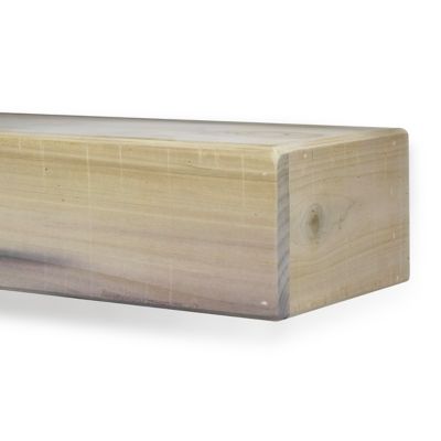 Dogberry Collections 72 in. x 9 in. Rustic Fireplace Shelf Mantel, Unfinished