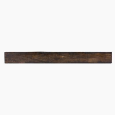 Dogberry Collections Rustic Fireplace Shelf Mantel, Dark Chocolate, 72 in. x 6.25 in., Rustic