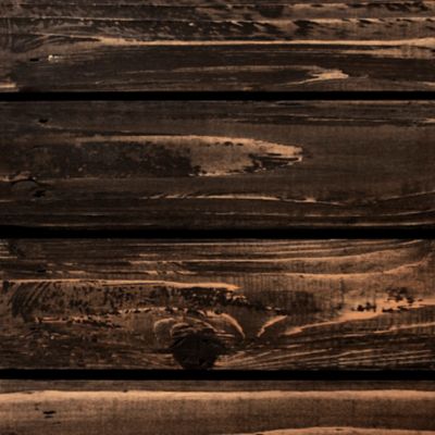 Image showing  36 in. x 14 in. Horizontal Slat Wooden Shutters, Black, 2 pc.