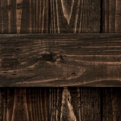 Image showing  36 in. x 14 in. Traditional Board and Batten Exterior Shutters, Black, 2 pc.