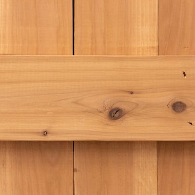 Image showing  42 in. x 14 in. Traditional Board and Batten Exterior Shutters, Yellow, 2 pc.