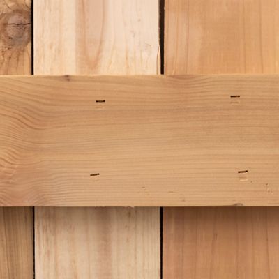 Image showing  54 in. x 14 in. X Bar Board and Batten Exterior Shutters, Unfinished, 2 pc.