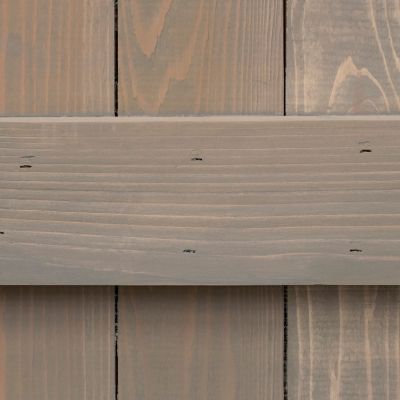Image showing  66 in. x 14 in. X Bar Board and Batten Exterior Shutters, Gray, 2 pc.