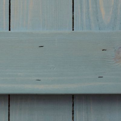Image showing  36 in. x 14 in. Z Bar Board and Batten Exterior Shutters, Blue, 2 pc.