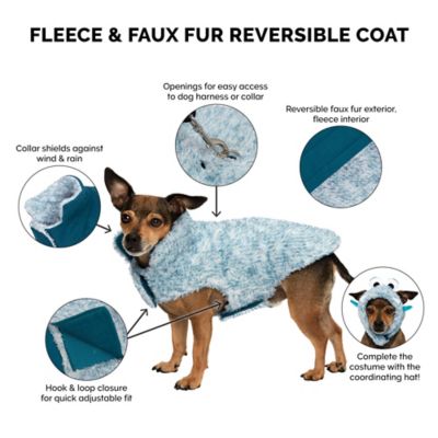Image showing 1 th FurHaven Flex-Fit Reversible Pet Coat
