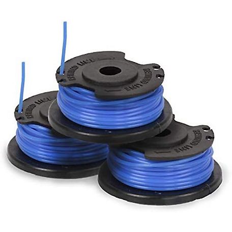 Greenworks 0.065 in. String Trimmer Single Line Auto Feed Replacement Spool 3 pk, 29092