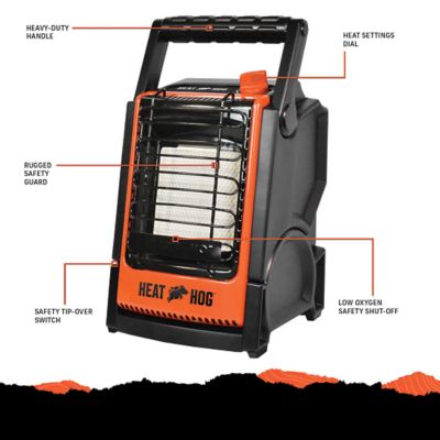 Image showing 8 th Heat Hog Propane Indoor/Outdoor Portable Space Heater, 225 sq. ft., 9,000 BTU