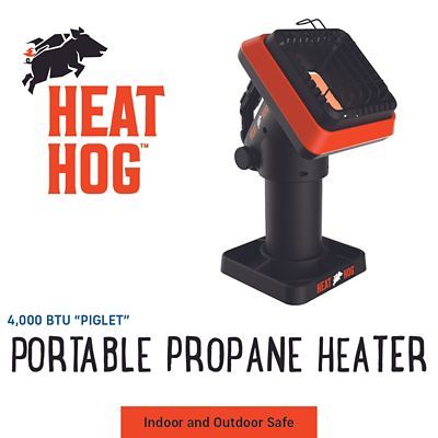 Image showing  Piglet Indoor/Outdoor Portable Propane Space Heater, 95 sq. ft., 4,000 BTU
