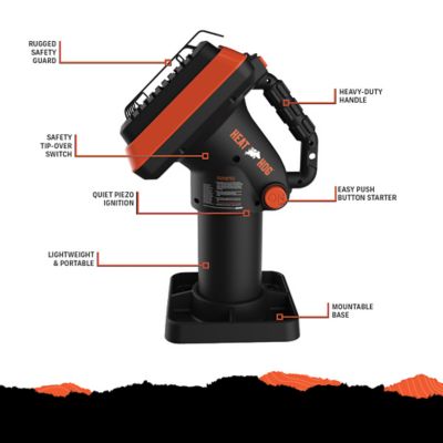 Image showing 6 th Heat Hog Piglet Indoor/Outdoor Portable Propane Space Heater, 95 sq. ft., 4,000 BTU