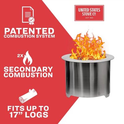 Image showing  21 in. Smokeless Wood-Burning Fire Pit with Ash Shovel