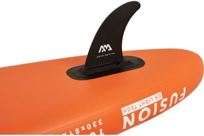 Image showing 8 th Aqua Marina 10 ft. 10 in. Fusion All-Around Stand-Up Paddle Board, Inflatable SUP + Carry Bag, Paddle, Fin