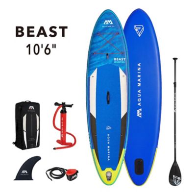 Aqua Marina Beast 10 ft.6 in., All Around Advanced, Stand Up Paddle Board - Inflatable Sup + Carry Bag, Paddle, Fin
