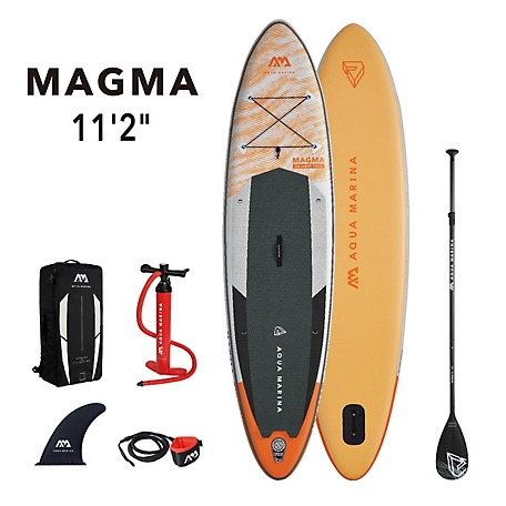 Aqua Marina Magma 11 ft.2 in., All Around Advanced, Stand Up Paddle Board, Inflatable Sup + Carry Bag, Paddle, Fin, Pump