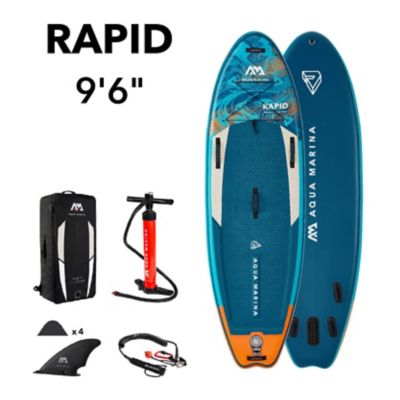 Aqua Marina Rapid 9 ft.6 in. Stand Up Paddle Board - Inflatable Sup Package, Including Carry Bag, Fin, Pump & Safety Harness