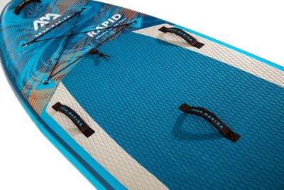 Image showing  Rapid 9 ft.6 in. Stand Up Paddle Board - Inflatable Sup Package, Including Carry Bag, Fin, Pump & Safety Harness