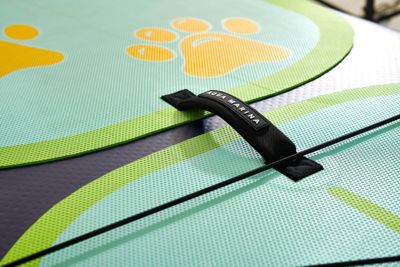 Image showing 5 th Aqua Marina Super Trip Tandem 14 ft. 0 in. Stand Up Multi-Person Paddle Board - Inflatable Sup Package, Carry Bag, Fin, Pump